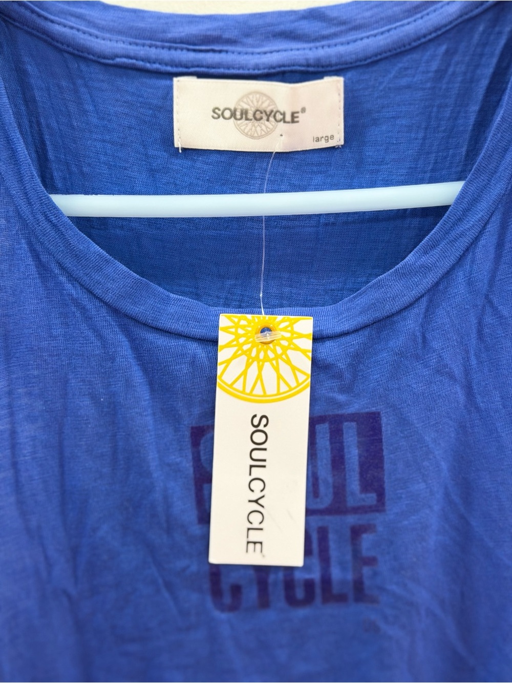 SoulCycle Women’s Royal Blue Flow Tank Top large - Picture 2 of 5